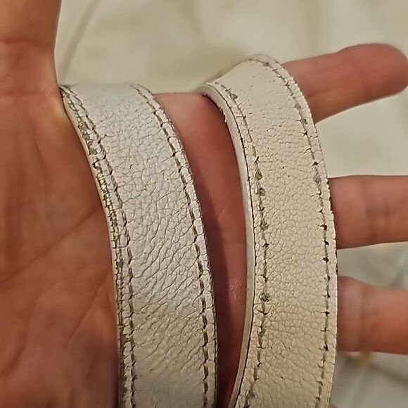 Vintage YSL Cream Leather Hobo - Picture 10 of 11